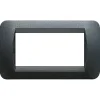 Serie Civili- Living int placca 4p plast. acciaio s.