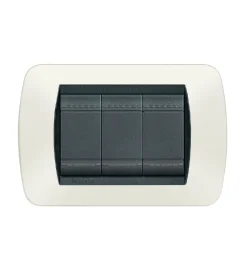 Serie Civili|Living int placca 3p plastica bianco satinato - bticino.