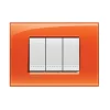 Serie Civili- Ll placca 3p arancio - bticino.