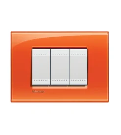Serie Civili- Ll placca 3p arancio - bticino.