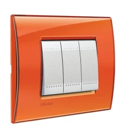 Serie Civili- Ll placca 3p arancio - bticino.