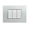 Online Ll placca 3p argento - bticino. Serie Civili