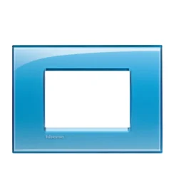 Serie Civili- Ll placca 3p azzurro - bticino.