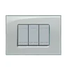 Serie Civili- Ll placca 3p grigio ghiaccio - bticino.