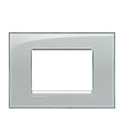 Serie Civili- Ll placca 3p grigio ghiaccio - bticino.