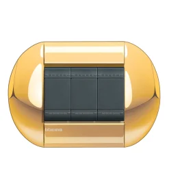Best Ll placca 3p oro - bticino. Serie Civili