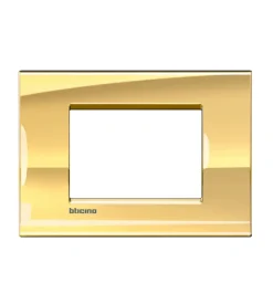 Serie Civili- Ll placca 3p oro freddo - bticino.