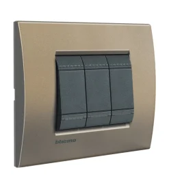 New Ll placca 3p square - bticino. Serie Civili