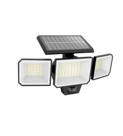 Clearance Luce solare da esterno con 3 led in alluminio colore nero, 8,7 w 2700 k Illuminazione Per Esterno