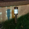 EuroGarden Illuminazione Per Esterno|Luce solare led da esterno in vetro 6,2x6,2x41,5 cm