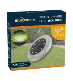 Illuminazione Per Esterno|Luce solare segnapassi a led con sensore - 10 lumen - 1.2 v