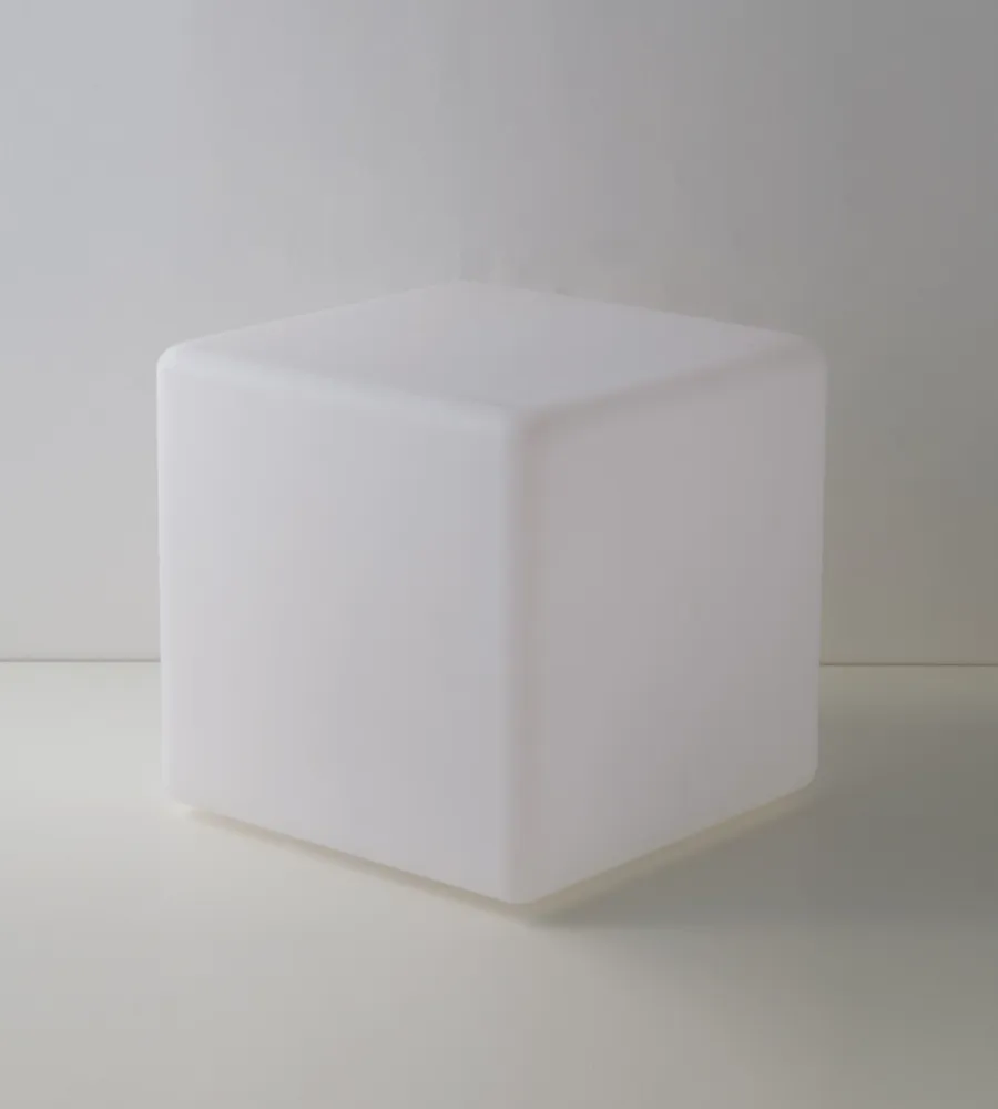 Illuminazione Per Esterno- Lume da giardino solare led "geco" bianco 40x40x40 cm, 1.5 w