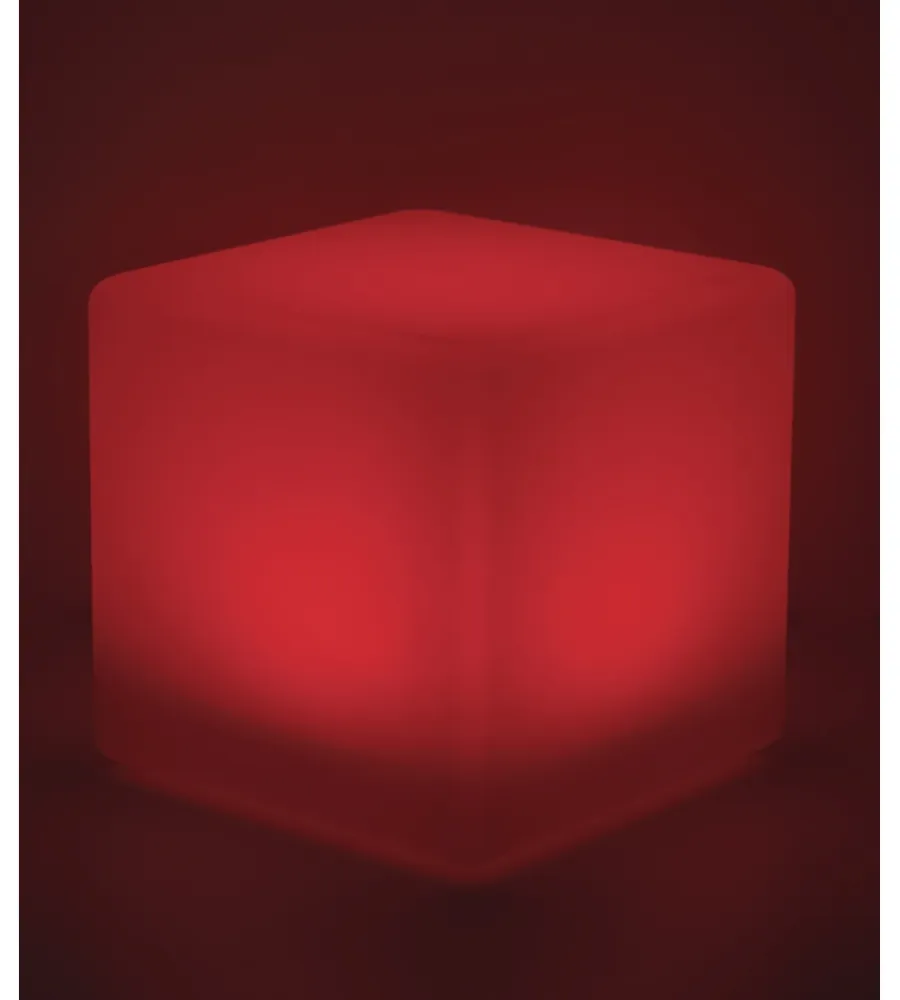 Illuminazione Per Esterno- Lume da giardino solare led "geco" bianco 40x40x40 cm, 1.5 w