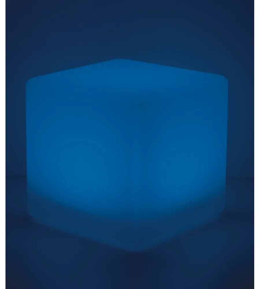 Illuminazione Per Esterno- Lume da giardino solare led "geco" bianco 40x40x40 cm, 1.5 w