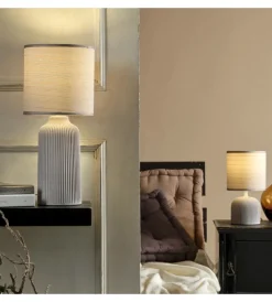 Onli Illuminazione Per Interno|Lume da tavolo "shelly" marrone e14