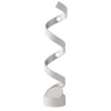 Illuminazione Per Interno|Lume led "helix" bianco e argento 4000k 960 lm, h66 cm