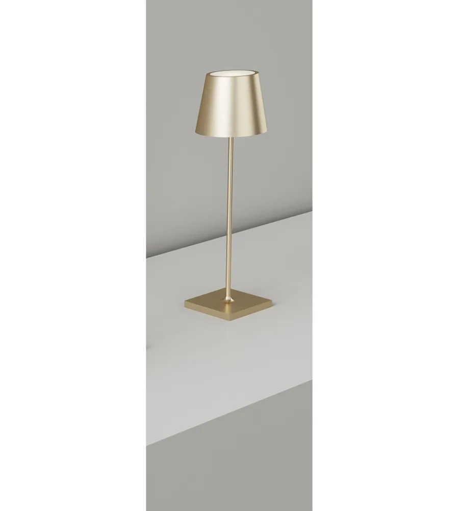 Illuminazione Per Esterno- Lume led portatile "drink" oro 38x11 cm, 2.2 w