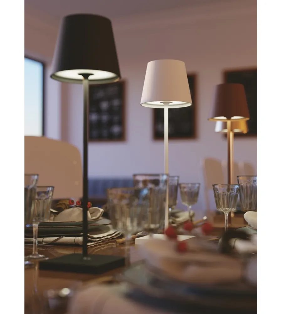 Illuminazione Per Esterno- Lume led portatile "drink" nero 38x11 cm, 2.2 w