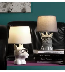 Clearance Lumetto da tavolo "biagio" grigio, e14 Illuminazione Per Interno