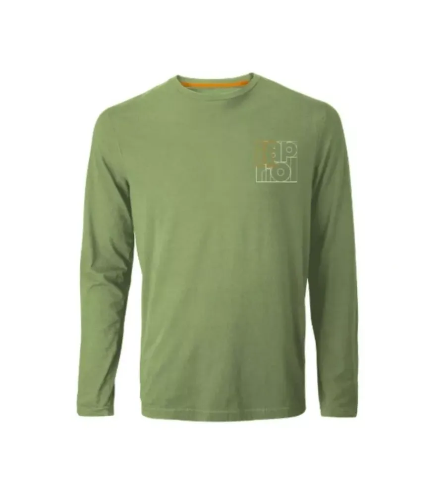 T-Shirt E Camicie|T-Shirt E Camicie-Kapriol Maglia maniche lunghe da lavoro "enjoy" verde tg xxl