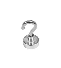 Clearance Magnete neodimio tondo ø 20x6 + gancio forza 11 kg Sistemi Di Fissaggio