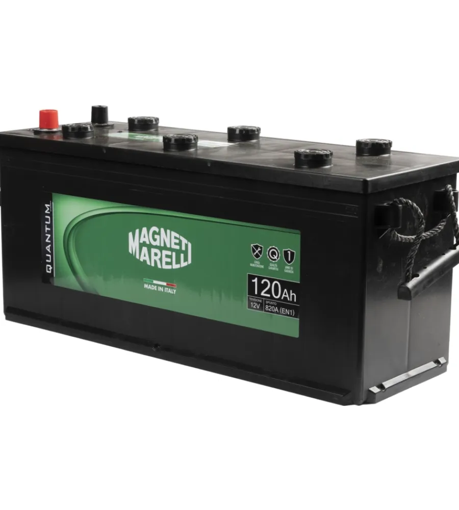 Elettrico- Magneti marelli batteria per autocarri 120ah 12v 820a en1 per cassetta mac