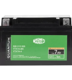 New Magneti marelli batteria moto e scooter 7ah 12v 90a tecnologia agm sigillata polo positivo sinistro Elettrico