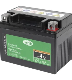 Elettrico- Magneti marelli batteria moto e scooter 4ah 12v 50a tecnologia agm sigillata polo positivo destro