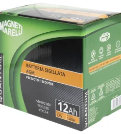 Hot Magneti marelli batteria moto e scooter 12ah 12v 140a tecnologia agm sigillata polo positivo sinistro Elettrico