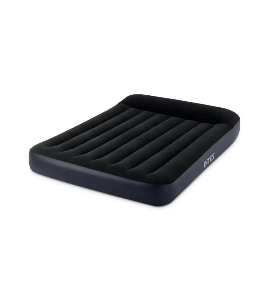 Outlet Materasso ad una piazza e mezza autogonfiante "airbed dura-beam pillow rest classic" colore blu scuro, 137x191x25 - cod. 64148nd Campeggio