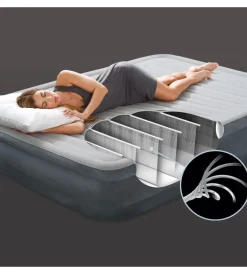 Intex Campeggio|Materasso matrimoniale autogonfiante 