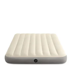 Intex Campeggio|Materasso matrimoniale gonfiabile "airbed dura-beam single-high" crema 152x203x25 cm - cod. 64103
