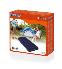 Bestway Campeggio|Materasso singolo gonfiabile floccato in vinile blu 185x76x22 cm - cod. 67000