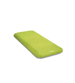 Campeggio- Materasso singolo gonfiabile intex "camping" verde 76x191x17 cm - cod. 64097np