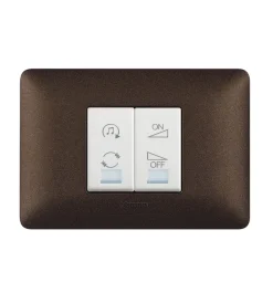New Matix placca 3p marrone caffe - bticino. Serie Civili