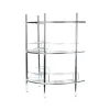 Decor Bagno Docce E Accessori|Mensola da bagno sottolavello 2 ripiani angolare rotondo, 56x36x67,5 cm
