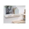 New Mensola pallet bianca, 80x23,5x3,8 cm Decorazione Pareti