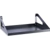 Officina E Garage- Mensola reverisibile fami "grande" per pannello foro quadro in acciaio antracite 45 cm