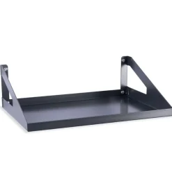 Officina E Garage- Mensola reverisibile fami "grande" per pannello foro quadro in acciaio antracite 45 cm