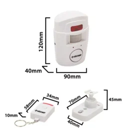 Velamp Allarmi|Mini allarme velam con rilevatore di presenza e 2 telecamere