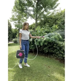 G.F. Irrigazione|Mini avvolgitubo "aquabag stile fucsia" 11,5 metri -
