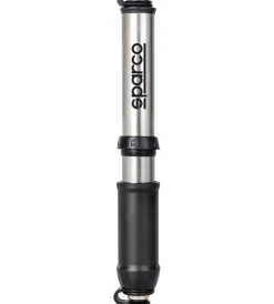 Sparco Bici|Mini pompa per bicicletta in alluminio grigio