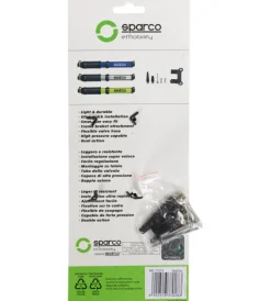 Bici-Sparco Mini pompa per bicicletta in alluminio gialla