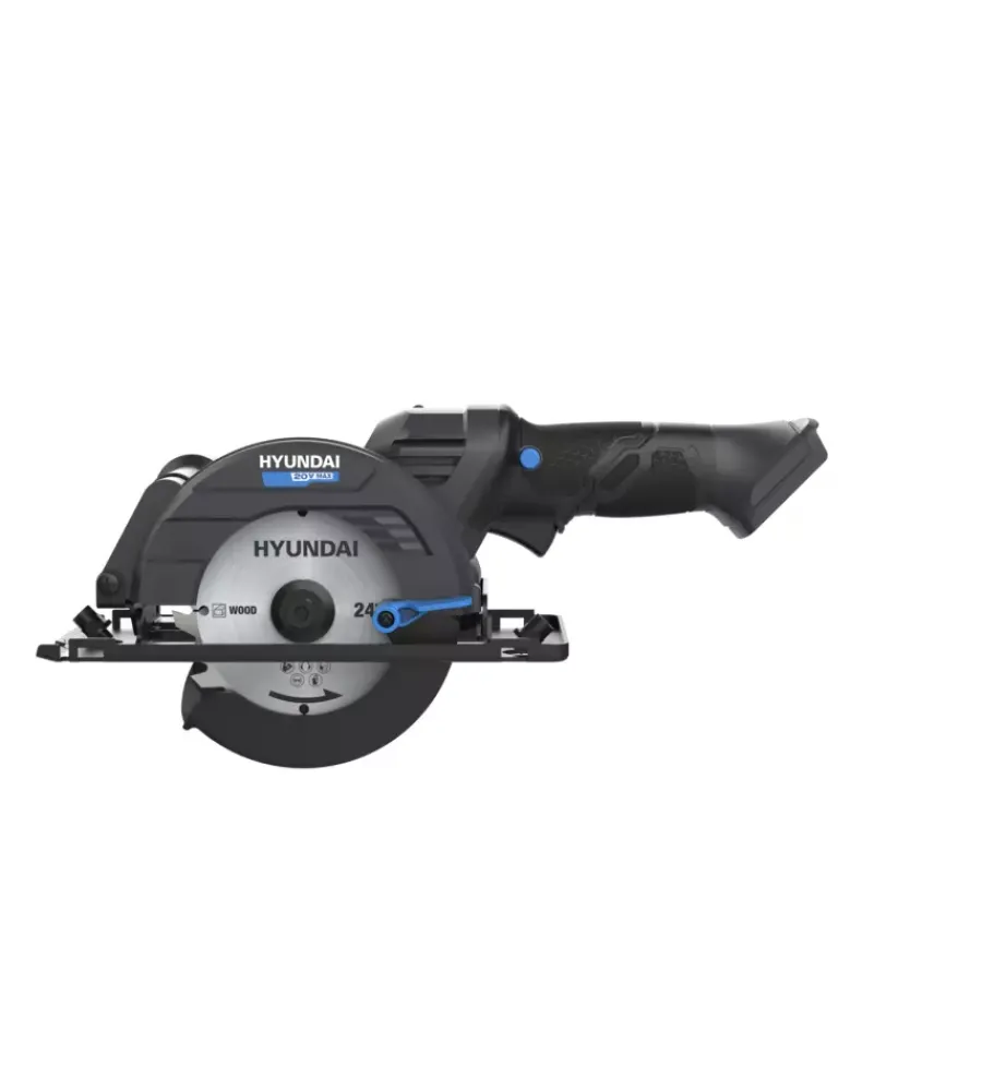 Seghe Circolari Ad Immersione-Hyundai Mini sega circolare a batteria diametro 120 mm 20v, solo corpo macchina - cod. 25867