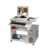 Scrivanie E Cassettiere|Mini ufficio con ruote bianco, 80x75x50 cm