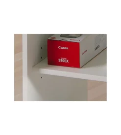 Scrivanie E Cassettiere|Mini ufficio con ruote bianco, 80x75x50 cm