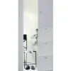 Sarmog Mobili Multiuso|Mobile 5 ante bianco con specchio, 83x190x29 cm