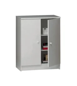 Sarmog Mobili Multiuso|Mobile  2 ante  bianco, 62x80x34 cm