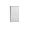 Clearance Mobile 3 ante e 1 cassetto bianco, 77x147x34 cm Mobili Multiuso