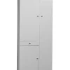 Sarmog Mobili Multiuso|Mobile 3 ante e 1 cassetto bianco lucido, 77x183x34 cm